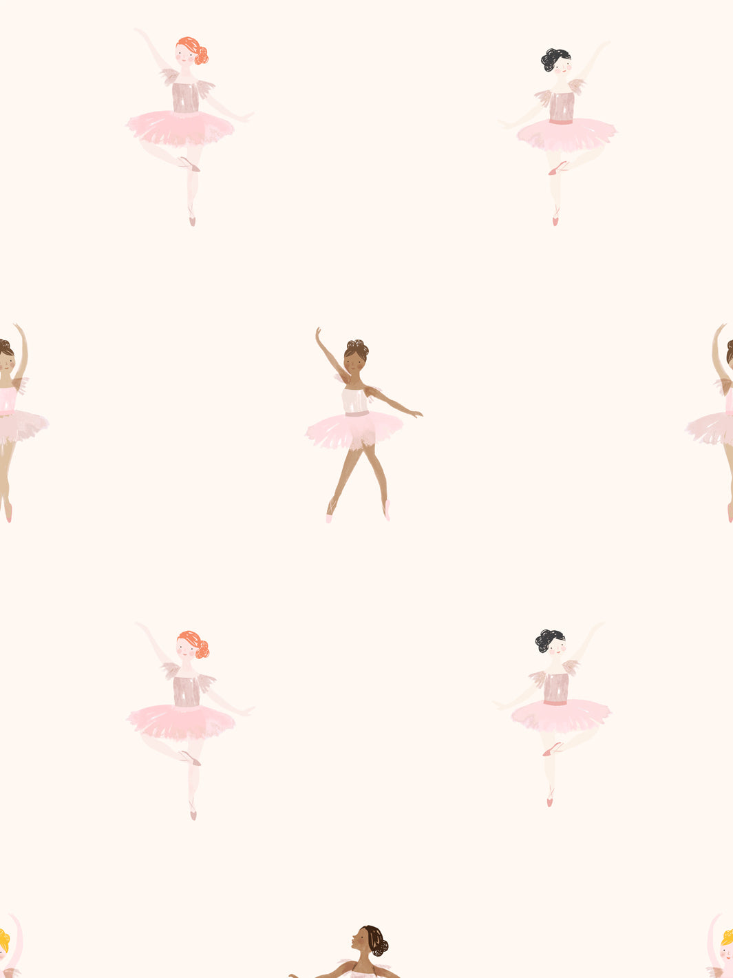 'ballerinas' Wallpaper By Meri Meri - Cream
