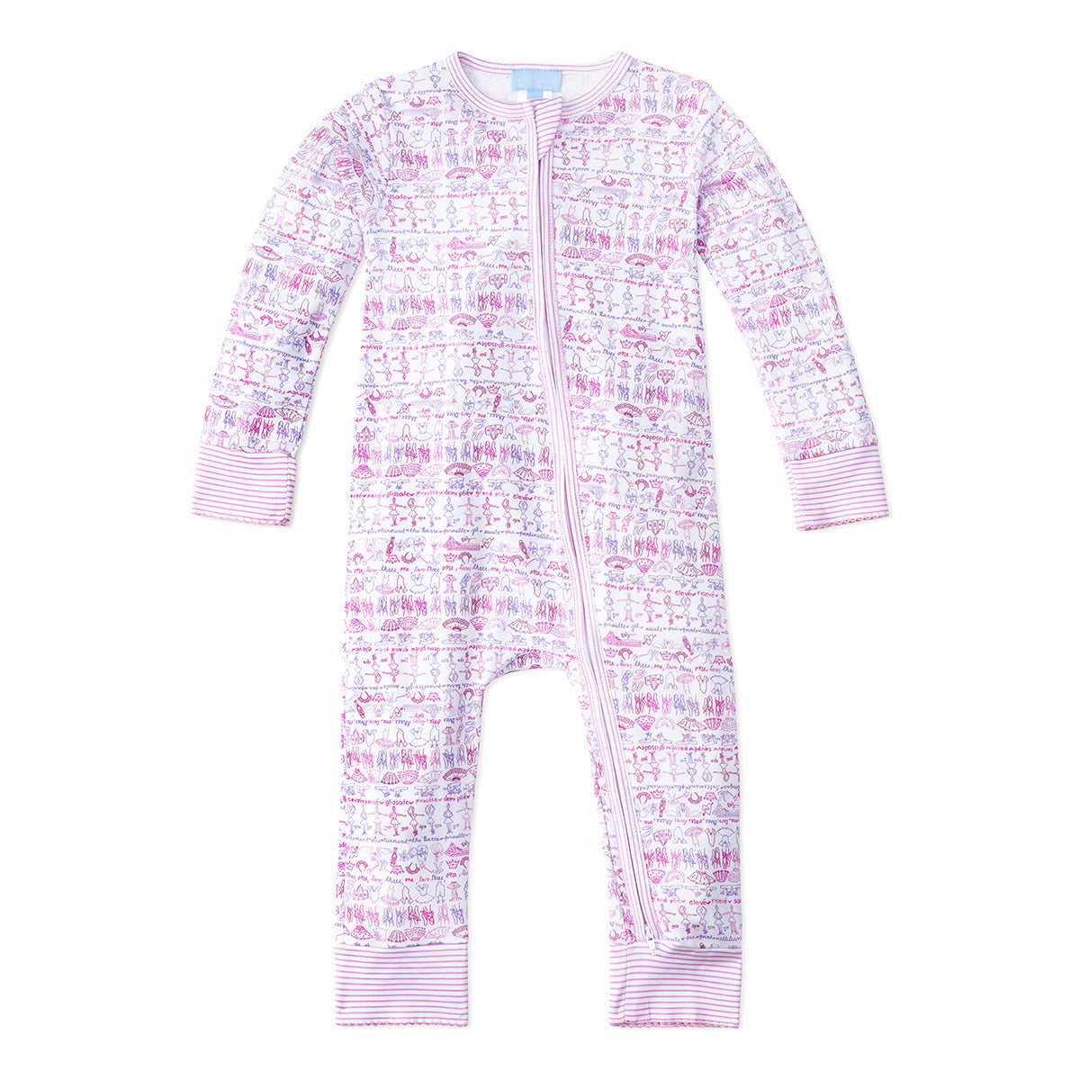 Ballet Zip Baby Onesie - Ballet - Pointe Shoe Pink