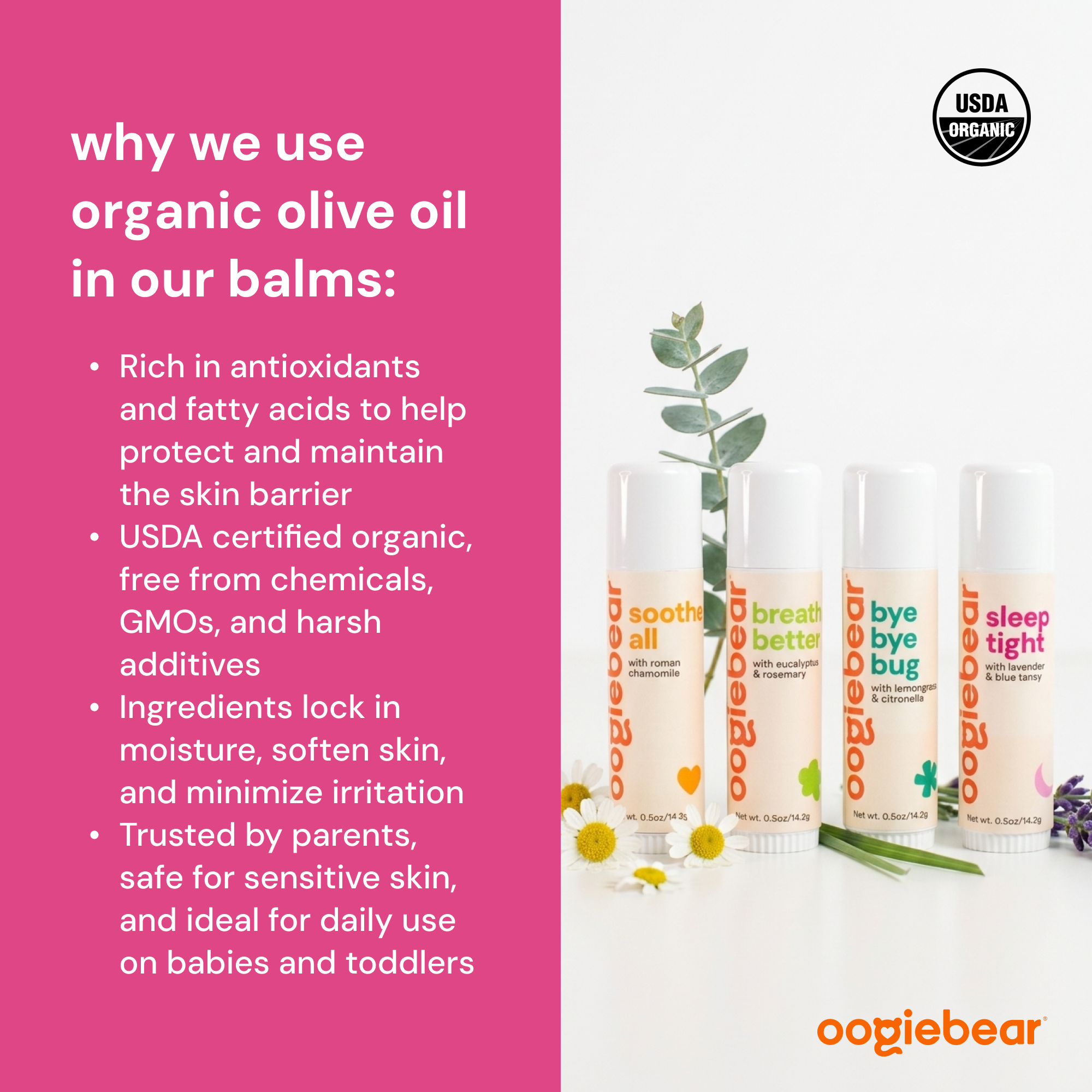 Oogiebear 4-pack Balm Collection