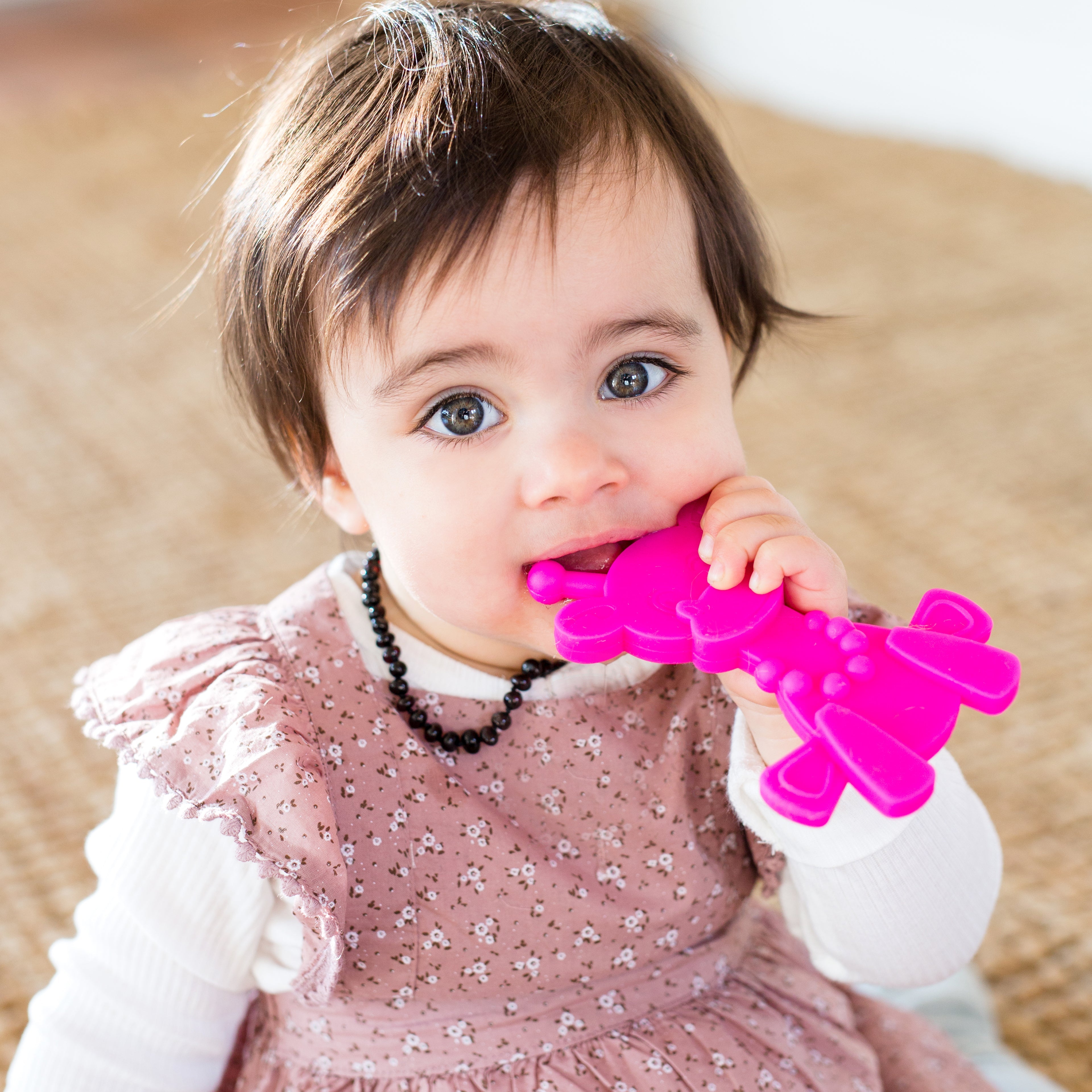 Little Bambam Baby Teething Toy - Magenta