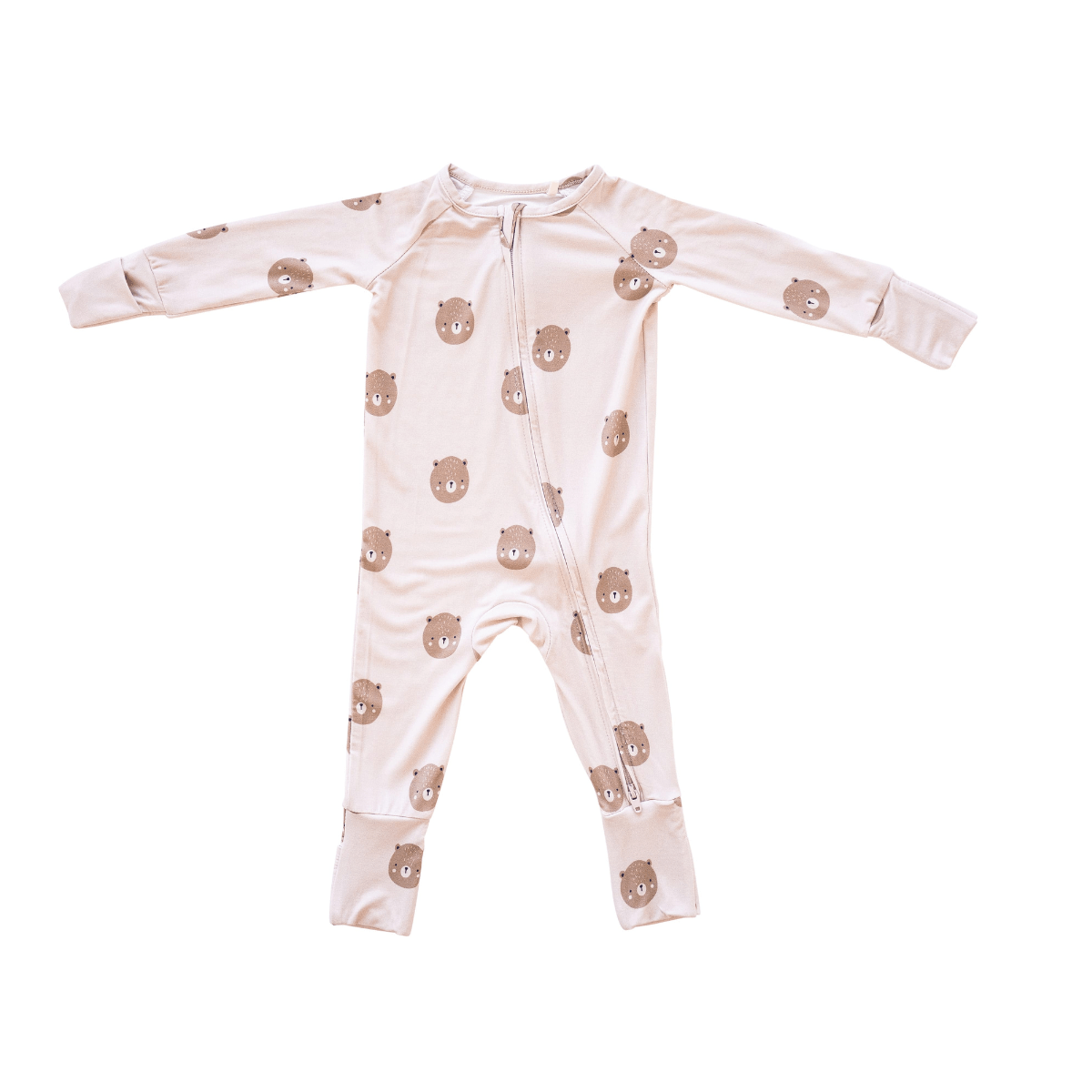 Teddy Bear Bamboo 2-way Convertible Zip Romper