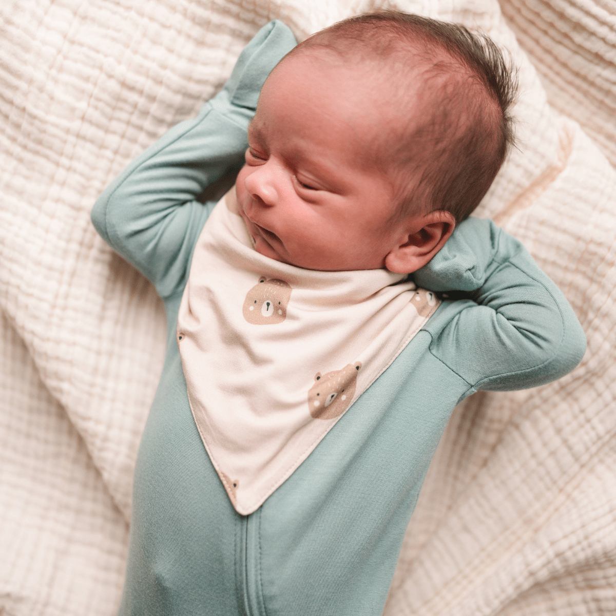 Thyme Blue Bamboo 2-way Convertible Zip Romper