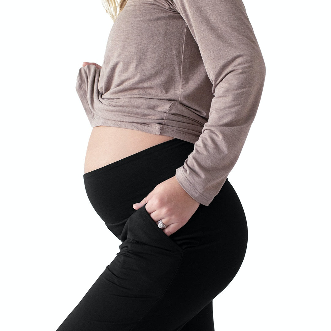 Bamboo Maternity & Postpartum Lounge Pant | Black