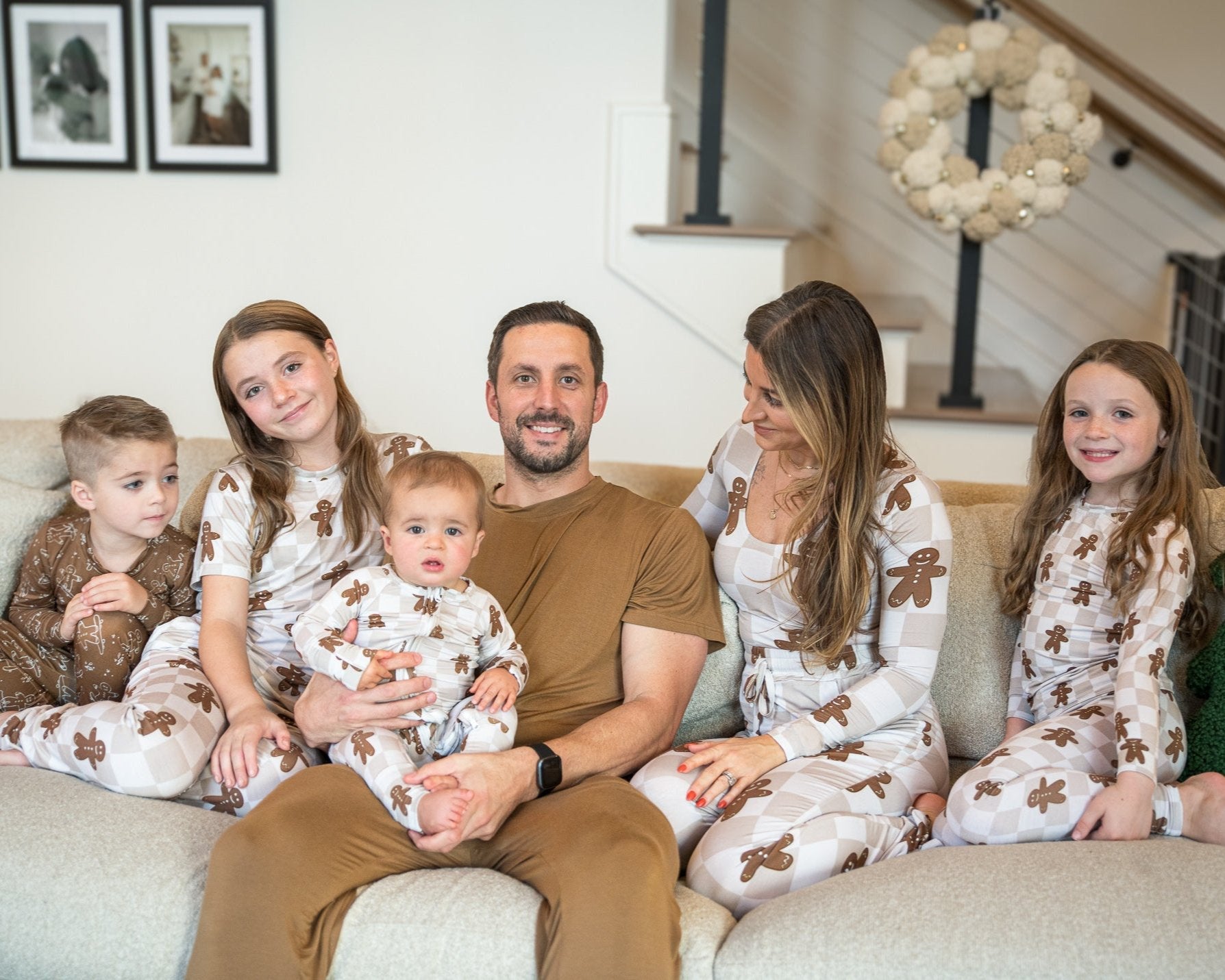 Bamboo Women’s Christmas Pajamas | Matching Holiday Family Set - Gingerbread