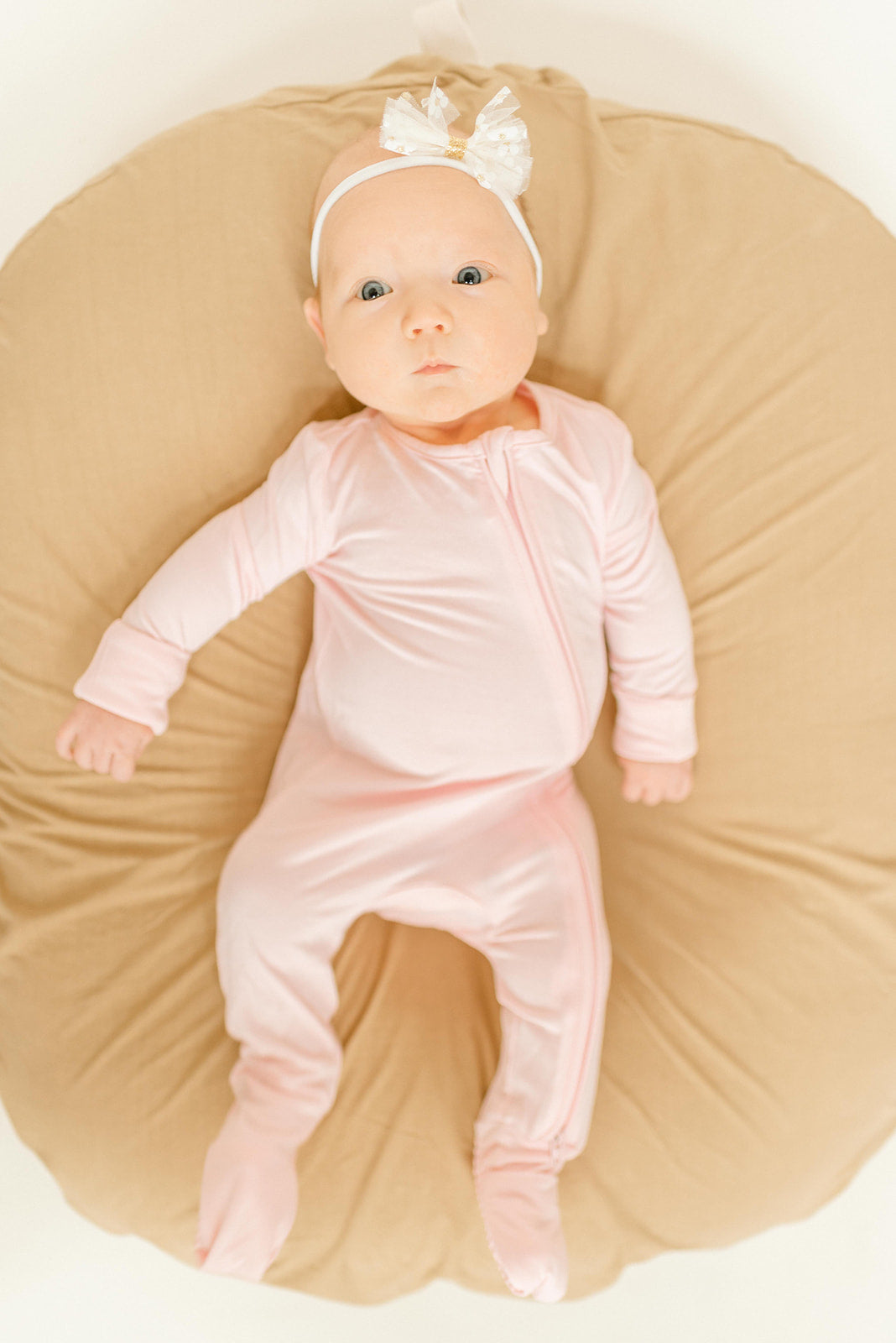 Bamboo Baby Convertible Jumpsuit 0-3 Months - Baby Pink