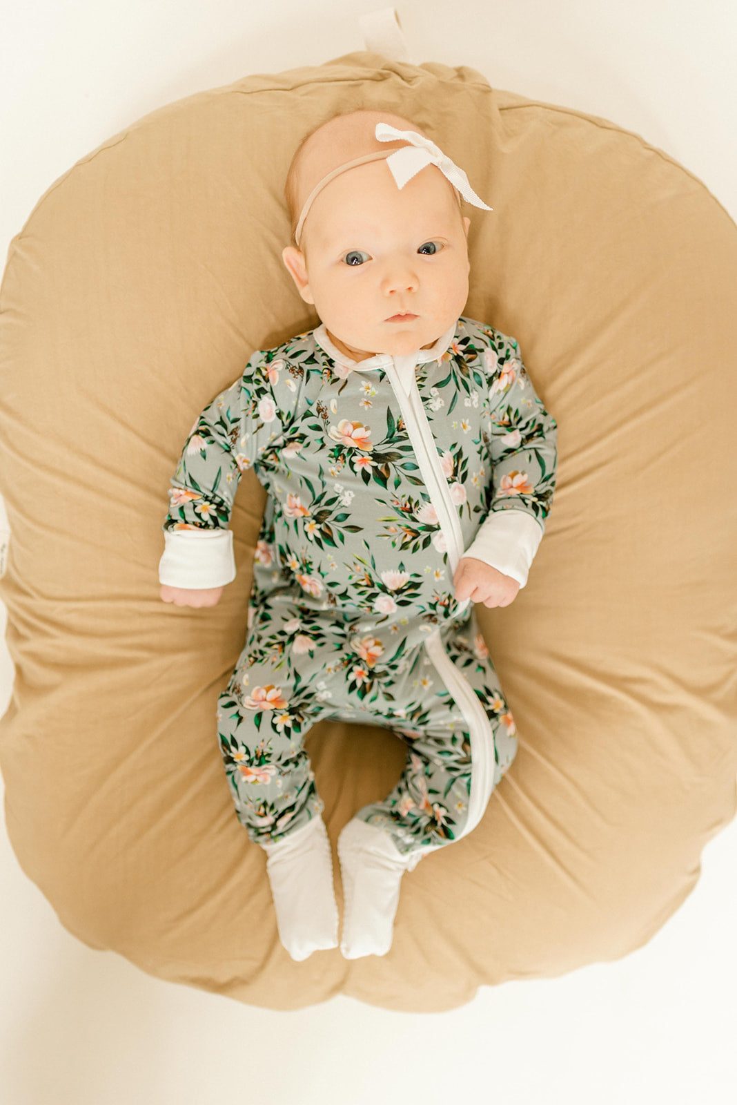 Bamboo Baby Convertible Jumpsuit 0-3 Months - Botanical