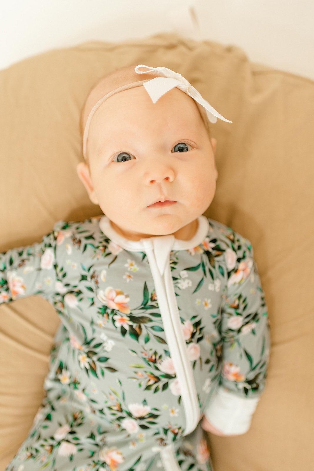 Bamboo Baby Convertible Jumpsuit 0-3 Months - Botanical