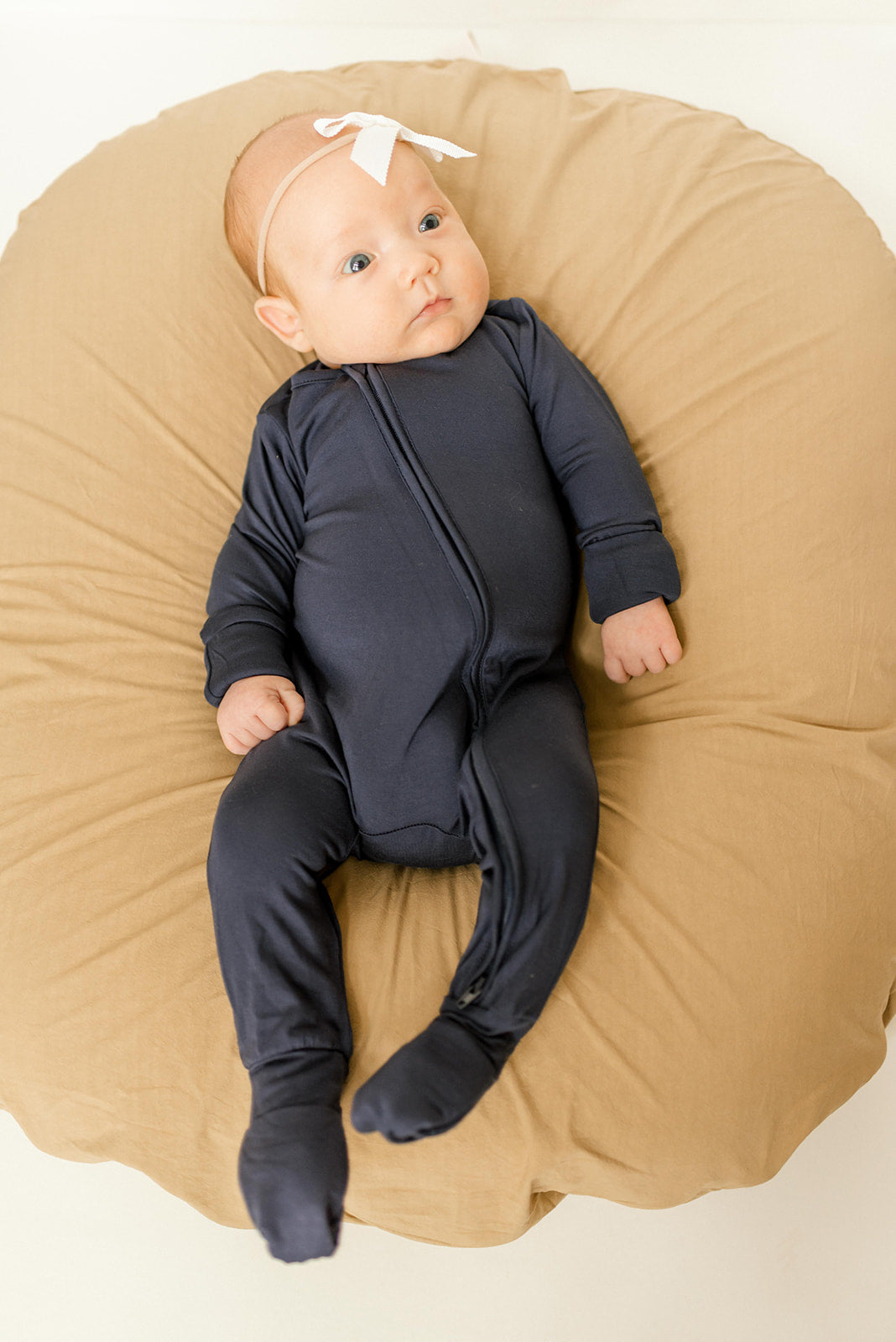 Bamboo Baby Convertible Jumpsuit 0-3 Months - Navy Blue