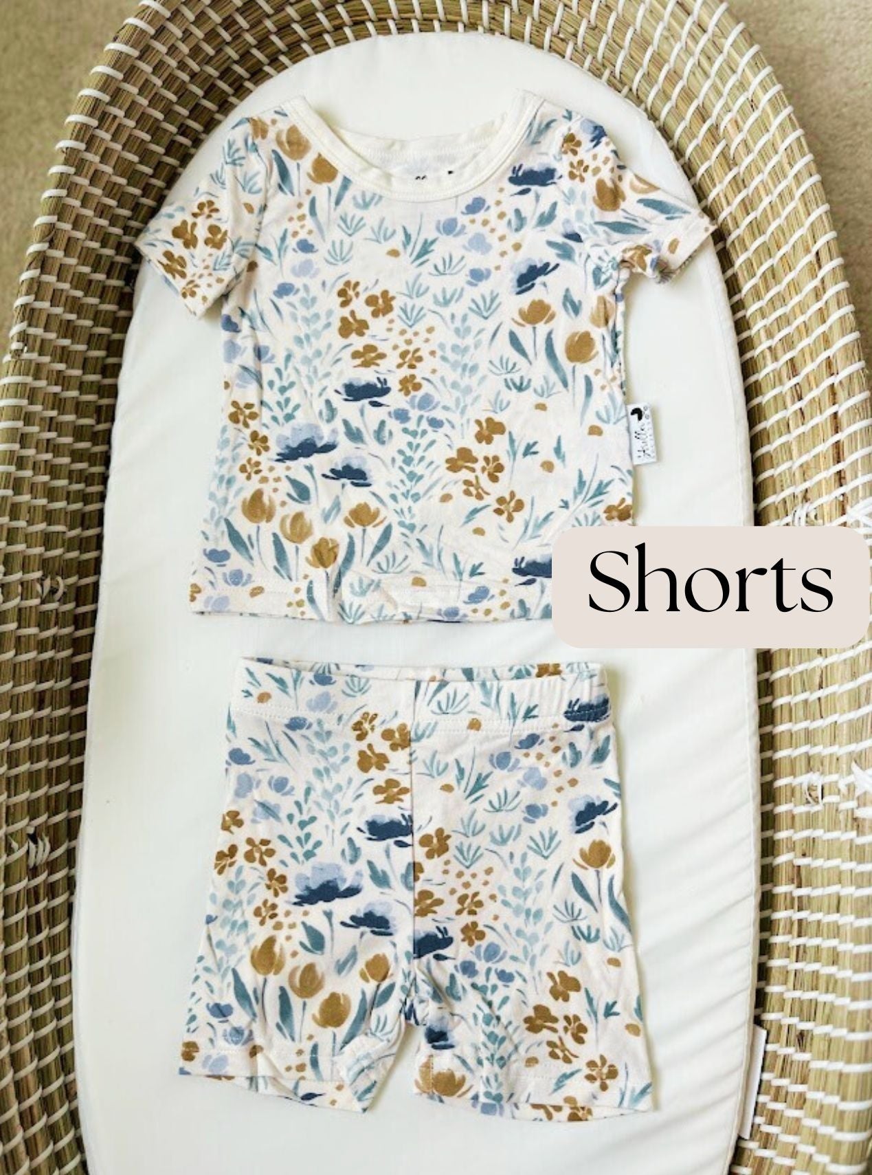 Bamboo Baby Clothes, Baby Bamboo Pajamas, Baby Shorts - Newborn To 24 Months