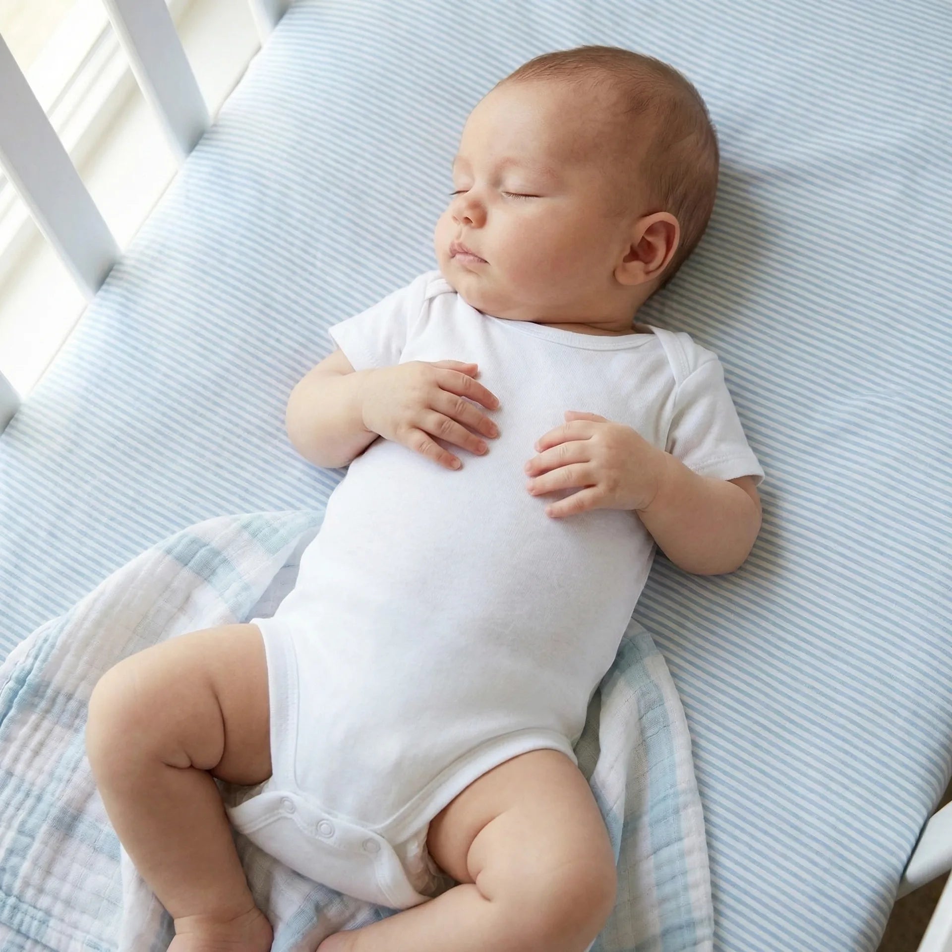 Bamboo Baby Bodysuit In White