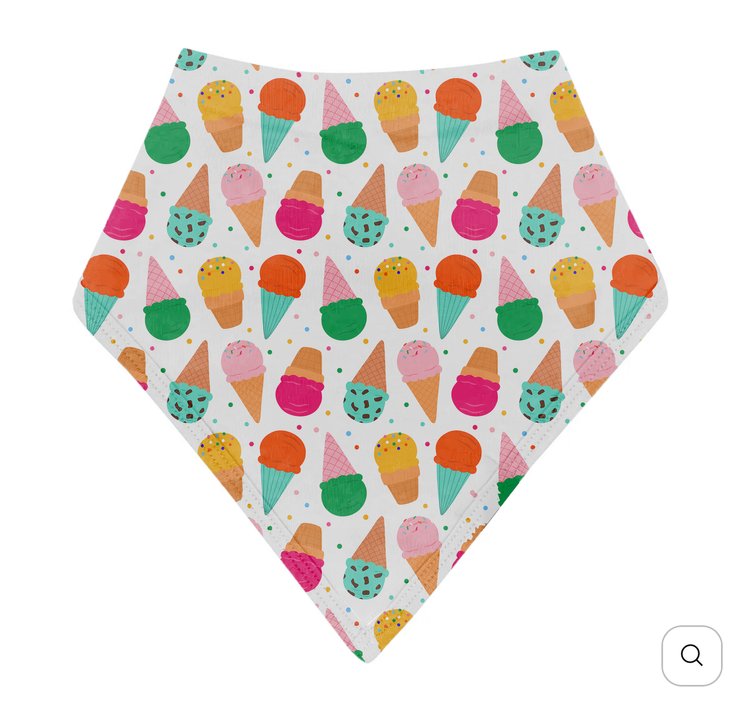 My First Ice Cream Cone Bib – Soft Bamboo Bib For Babies & Toddlers