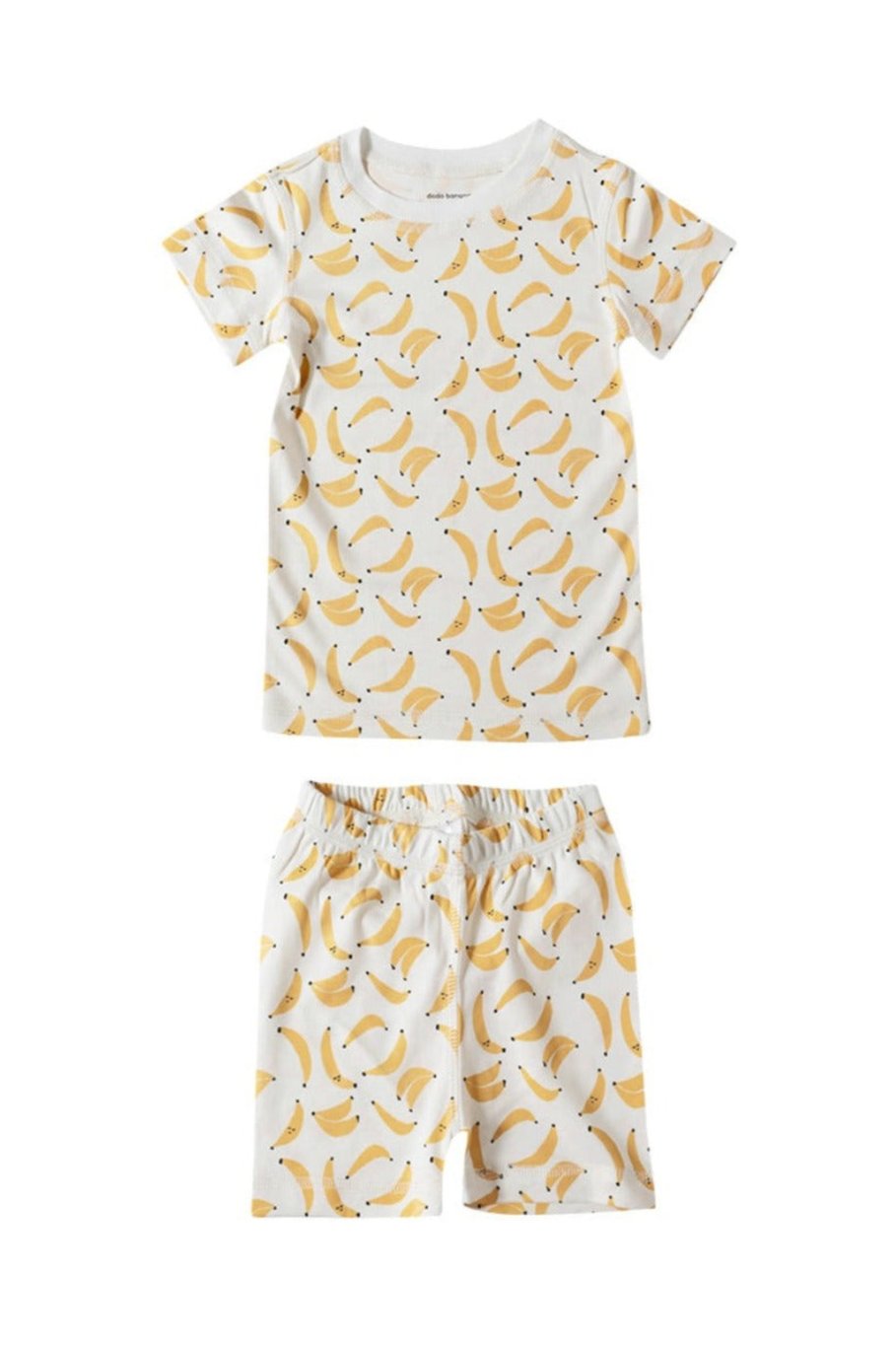 Banana Print Organic Pima Cotton Shorts Pajama Set