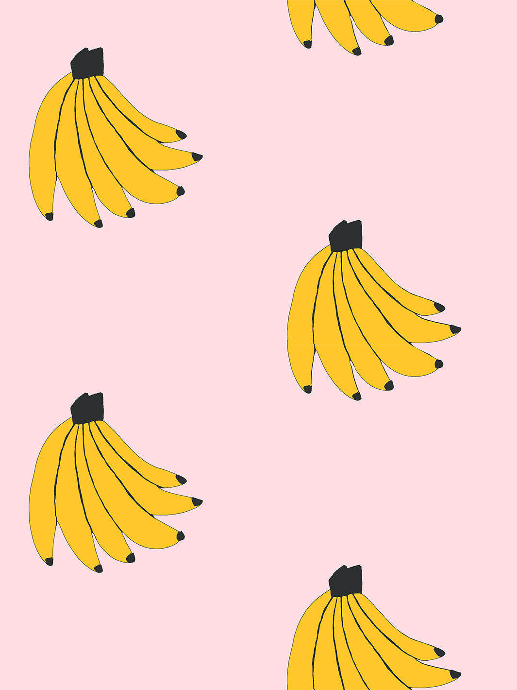 'bananas' Wallpaper By Tea Collection - Ballet Slipper