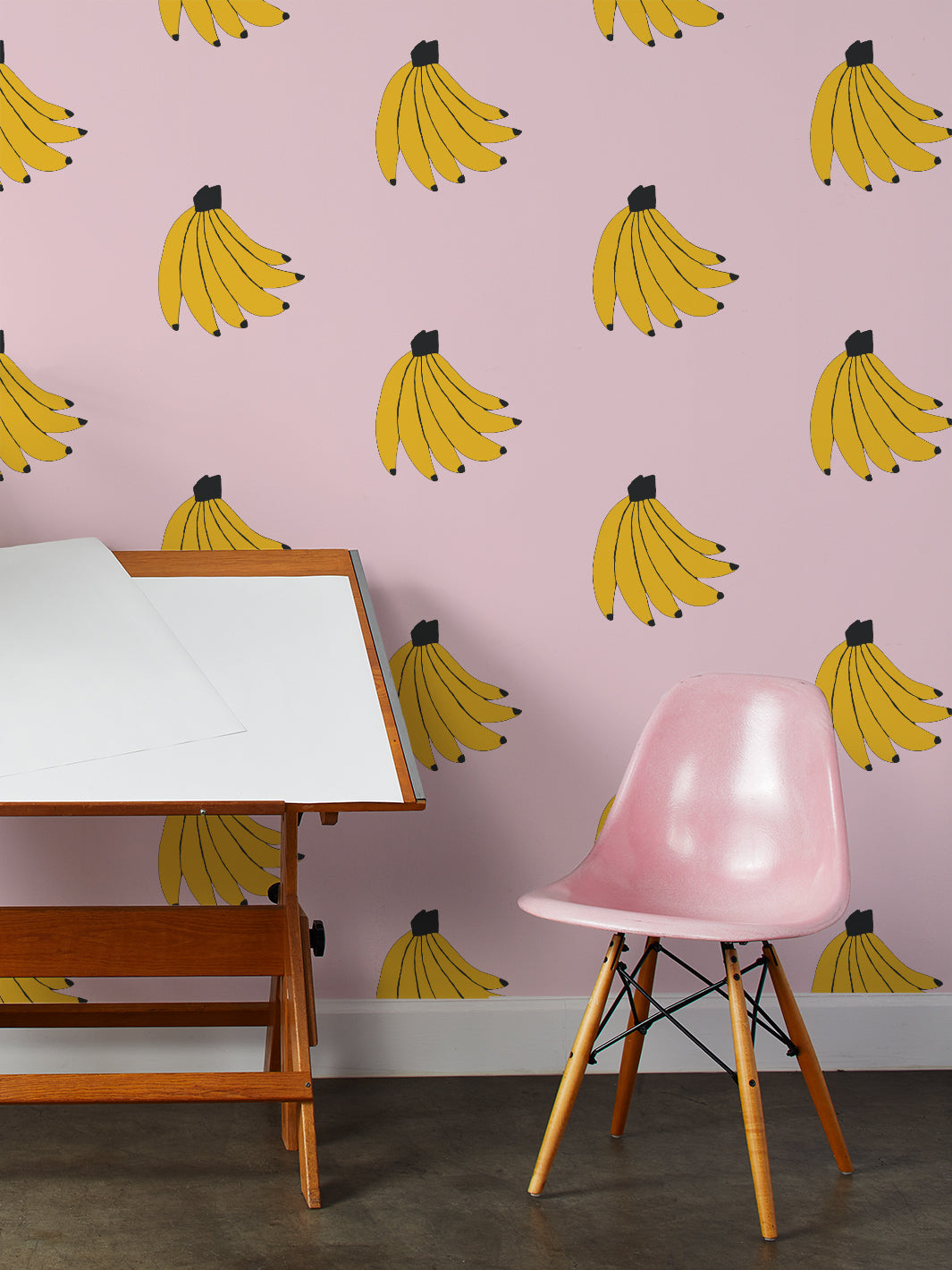 'bananas' Wallpaper By Tea Collection - Ballet Slipper
