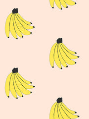 'bananas' Wallpaper By Tea Collection - Peach