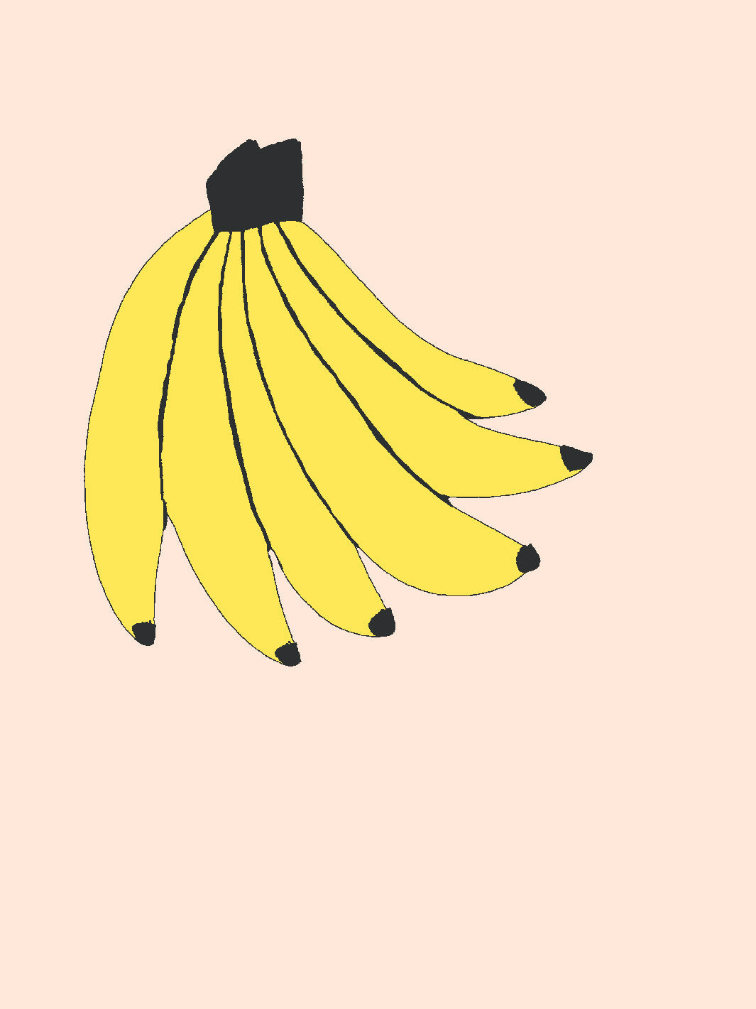 'bananas' Wallpaper By Tea Collection - Peach