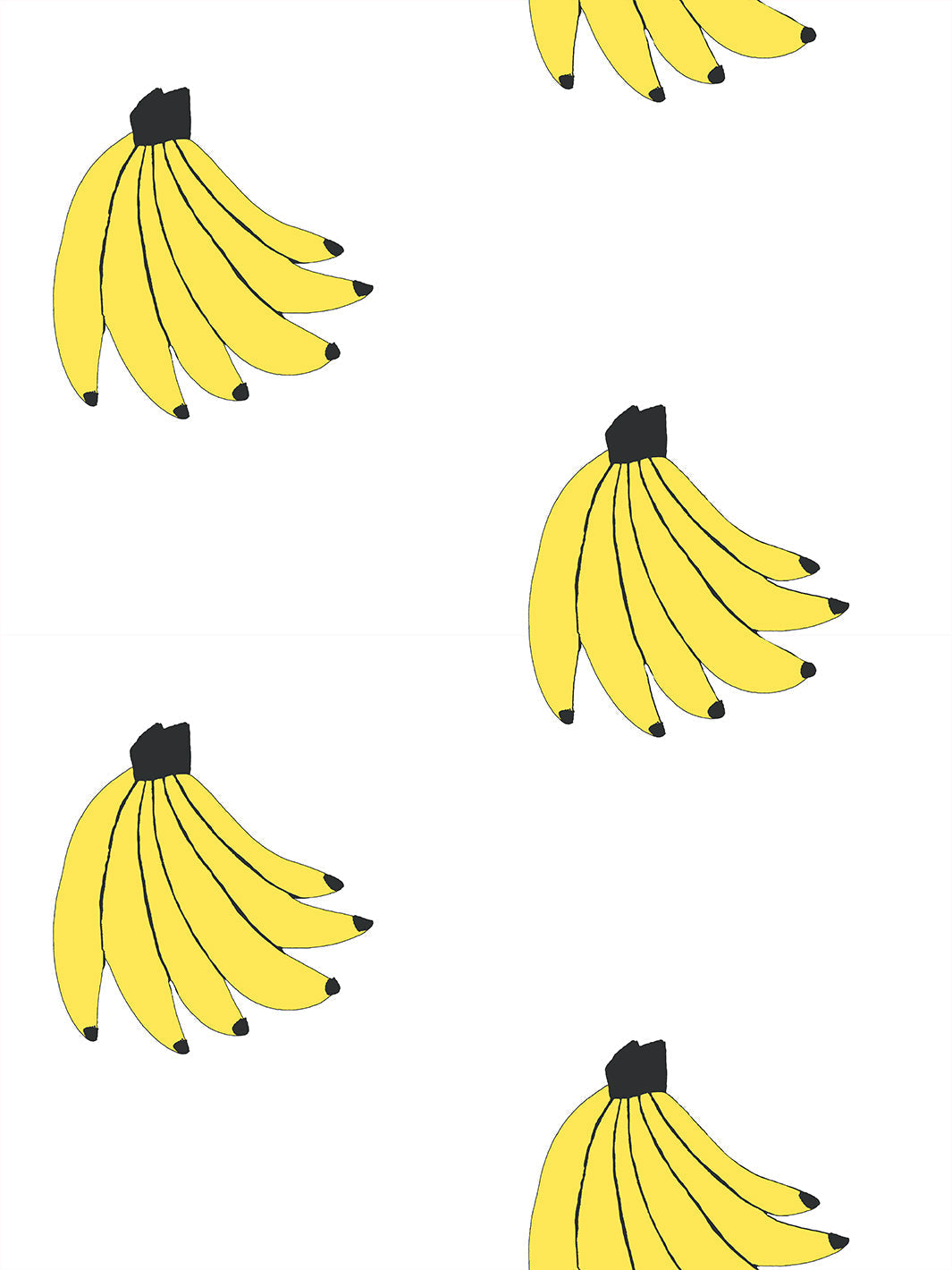 'bananas' Wallpaper By Tea Collection - White