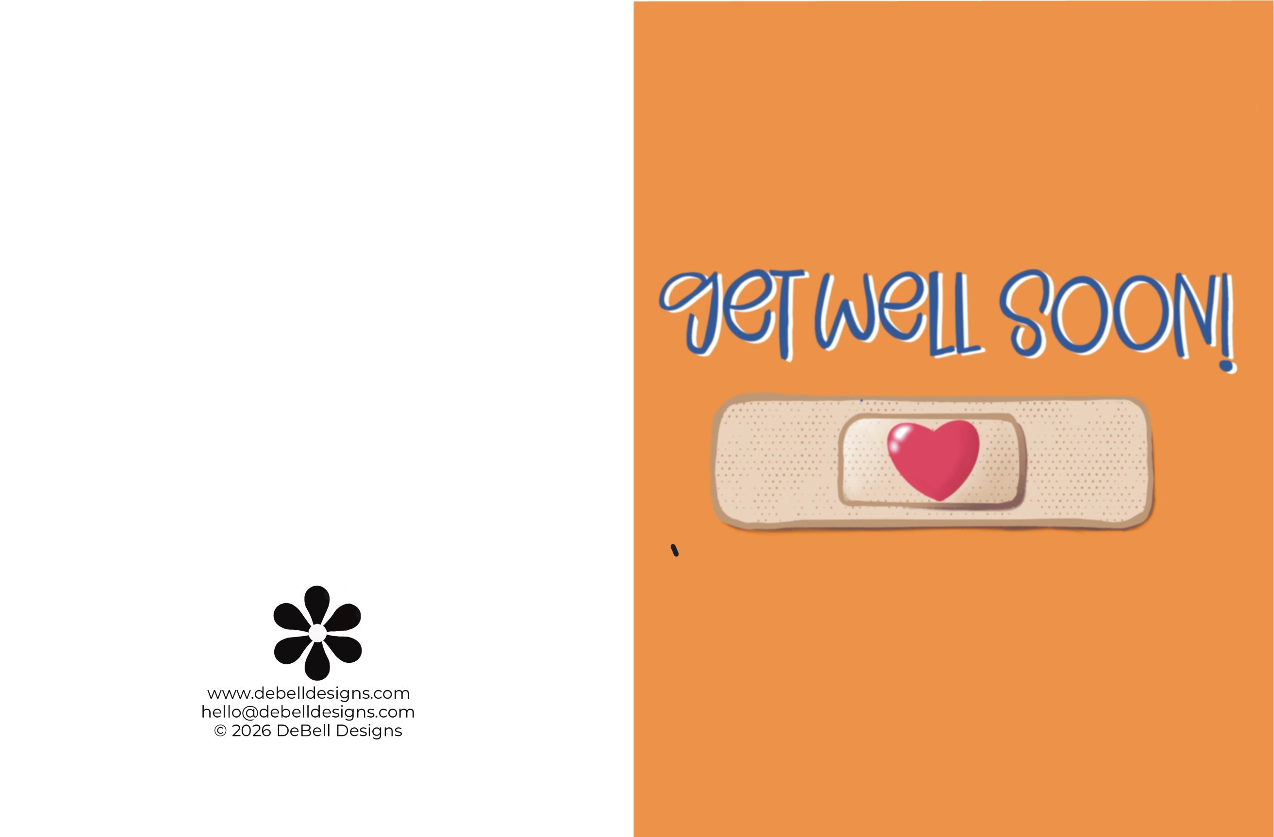 Get Well Soon - Bandage + Heart