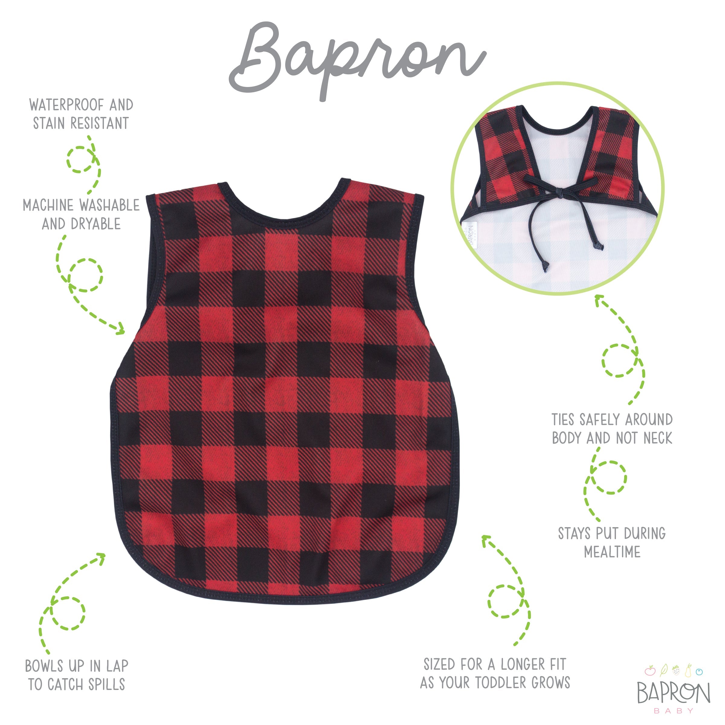 Red Buffalo Plaid Bapron