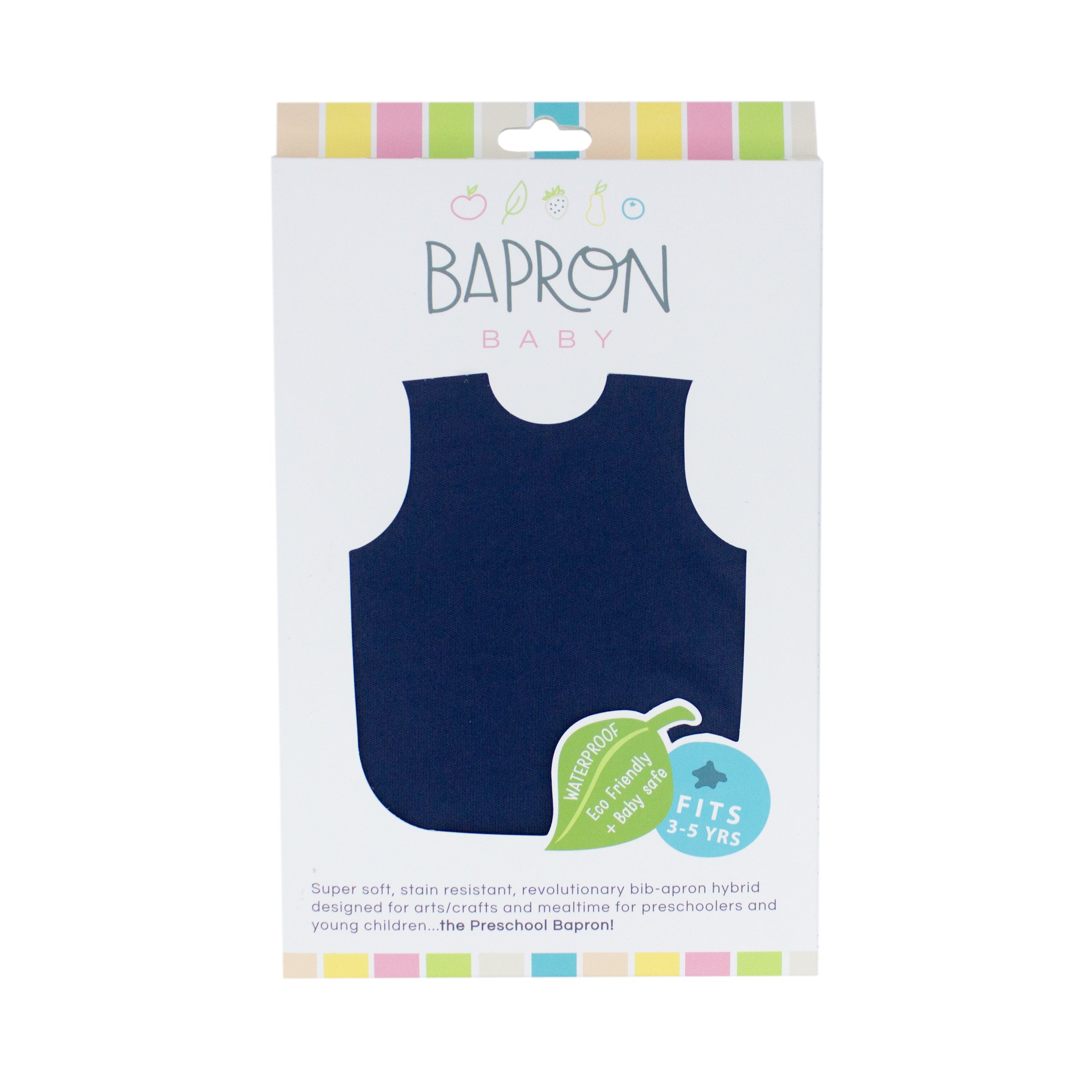 Solid Navy Minimalist Bapron