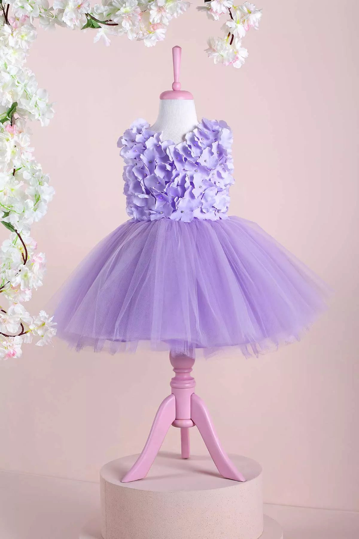 Barbara Lilac Party Dress