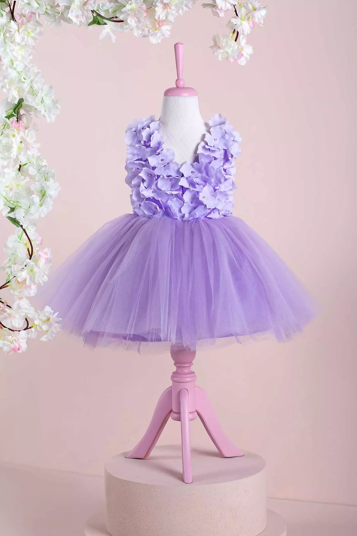 Barbara Lilac Party Dress