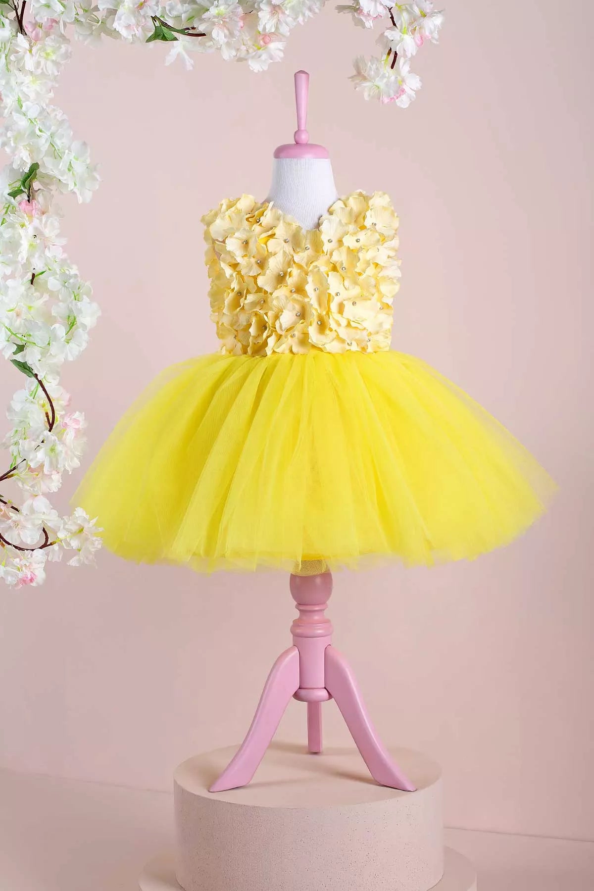 Barbara Yellow Party Dress