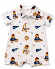 Baseball Bears Polo Shorty One-piece