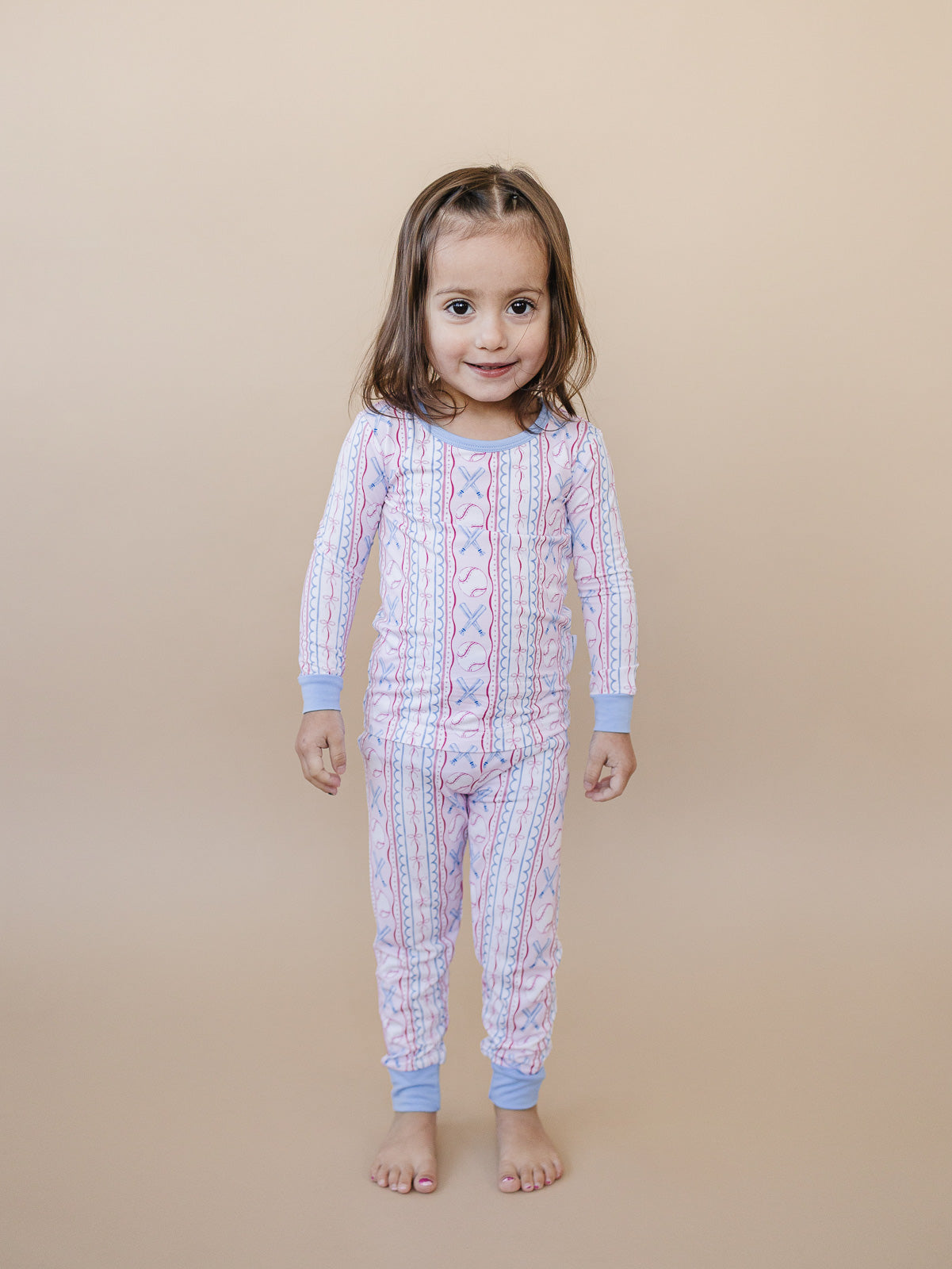 Bamboo Two Piece Set | Baseball Girl