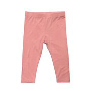 Girls Basic Leggings In Mellow Rose