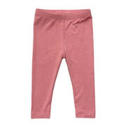 Girls Basic Leggings In Rose Elegance