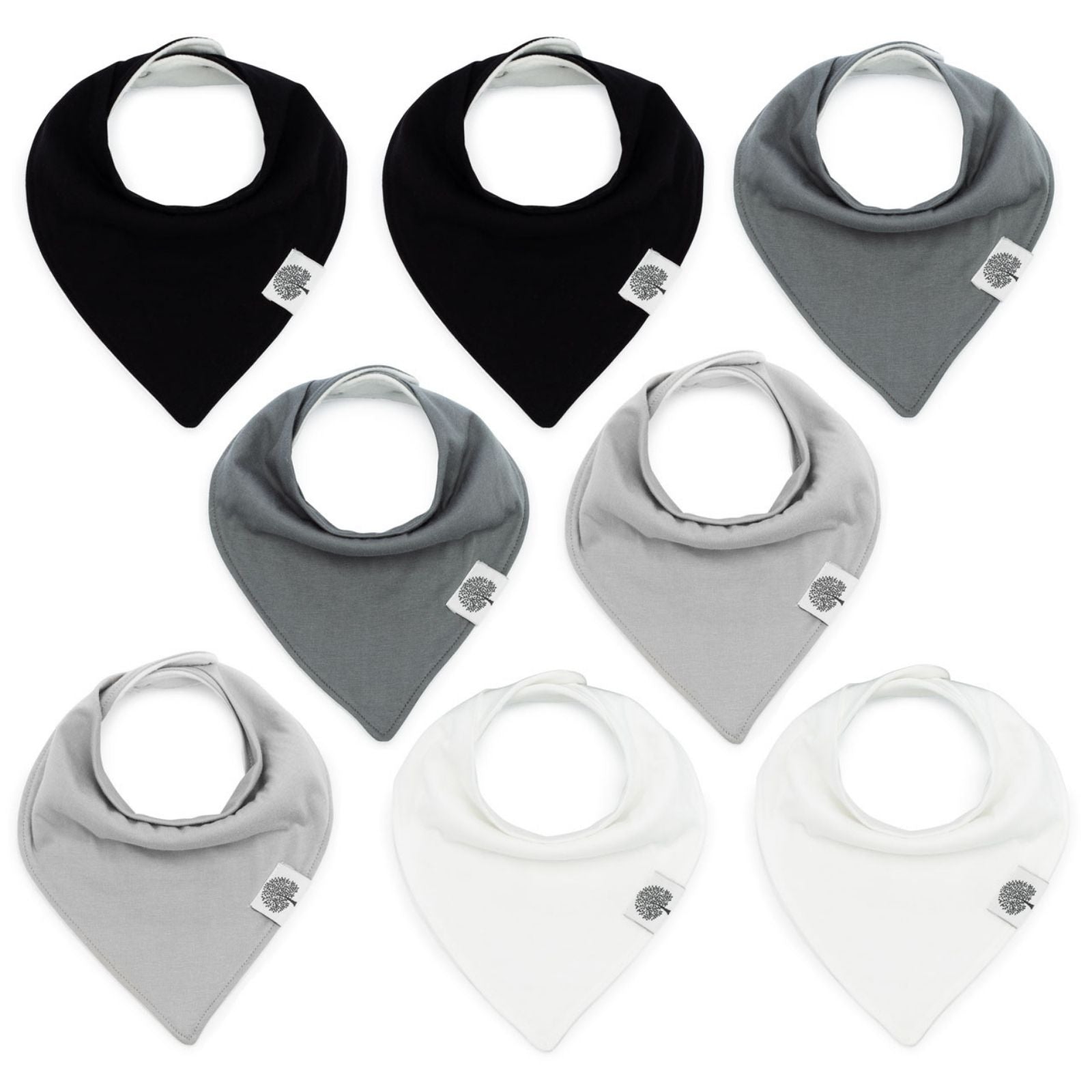 Basics Bandana Bib Set (8 Pack)