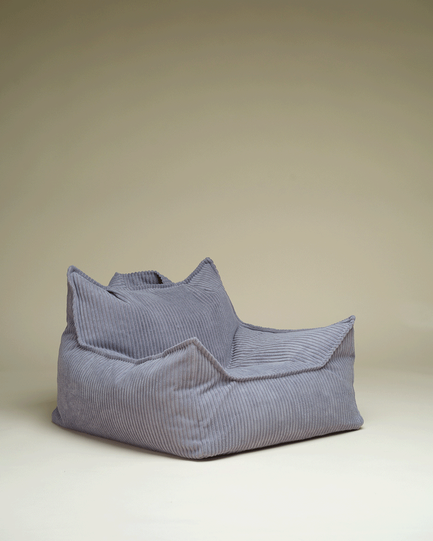 Blueberry Blue Beanbag Chair Extra Cover