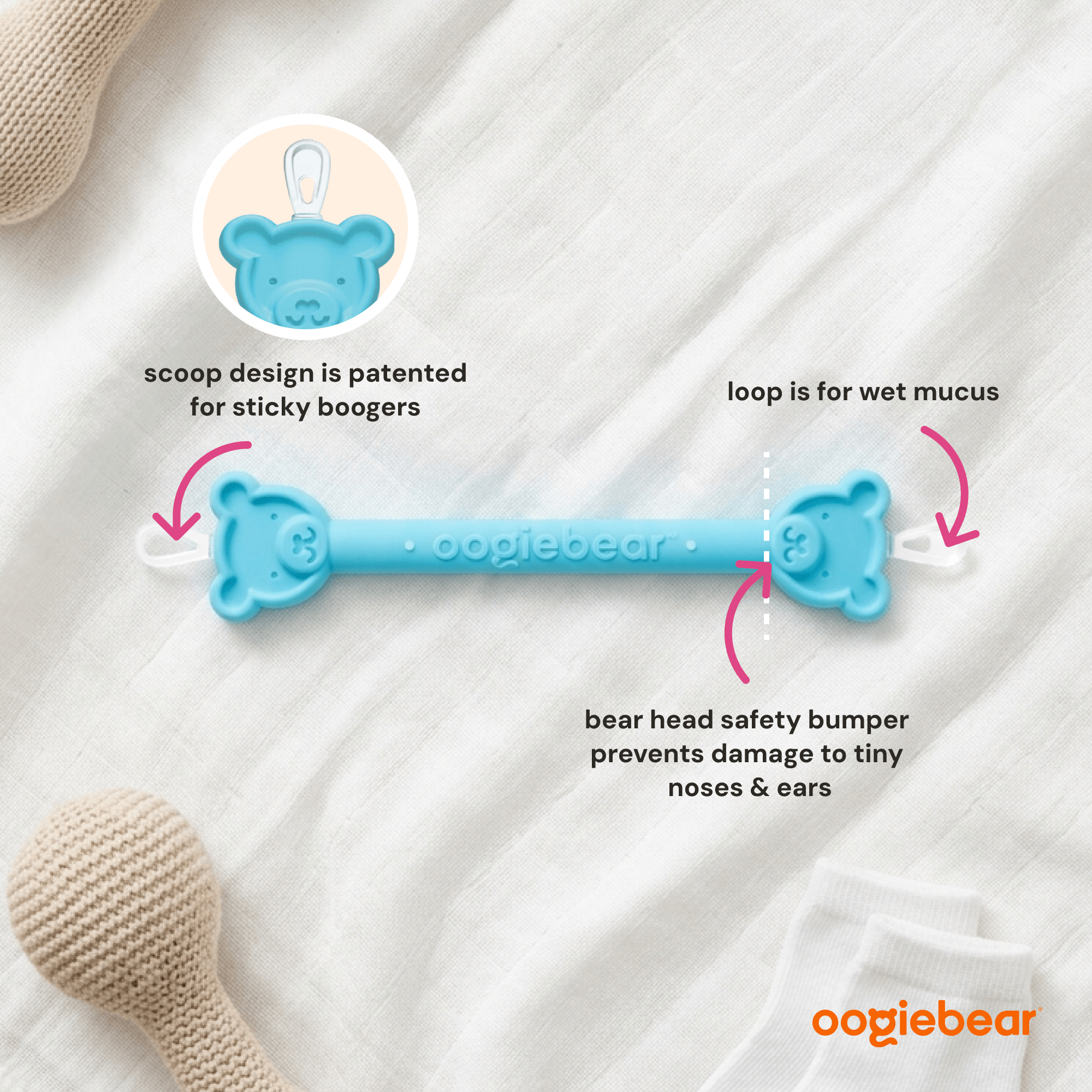 Oogiebear Baby Nose And Ear Cleaning Kit