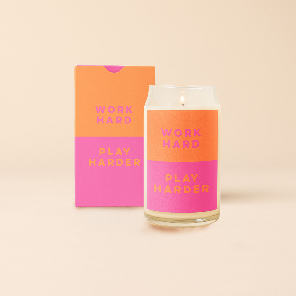 Candle Can Glass - Color Me Happy