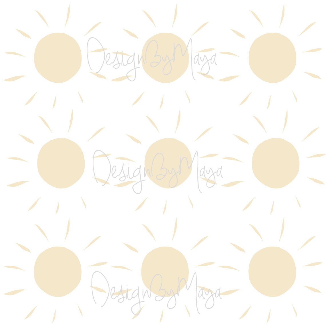 Boho Sunshines - Fabric Nursery Wall Art Decals