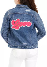 Tweenstyle By Stoopher - Denim Jacket With Love Appliqué