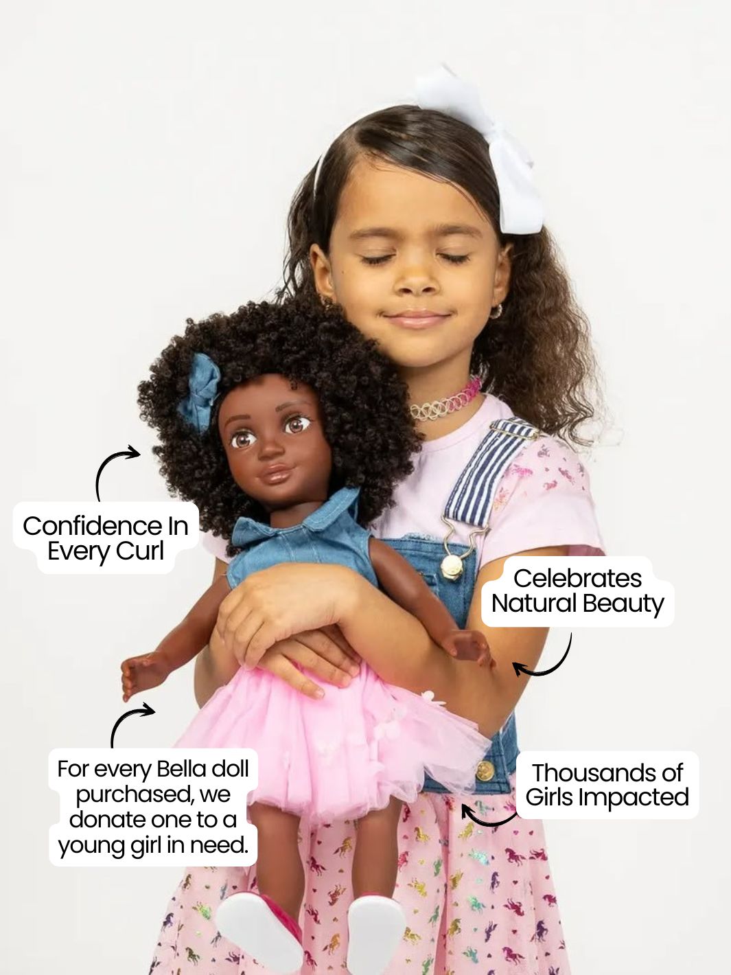 Beautiful Curly Me Bella Doll