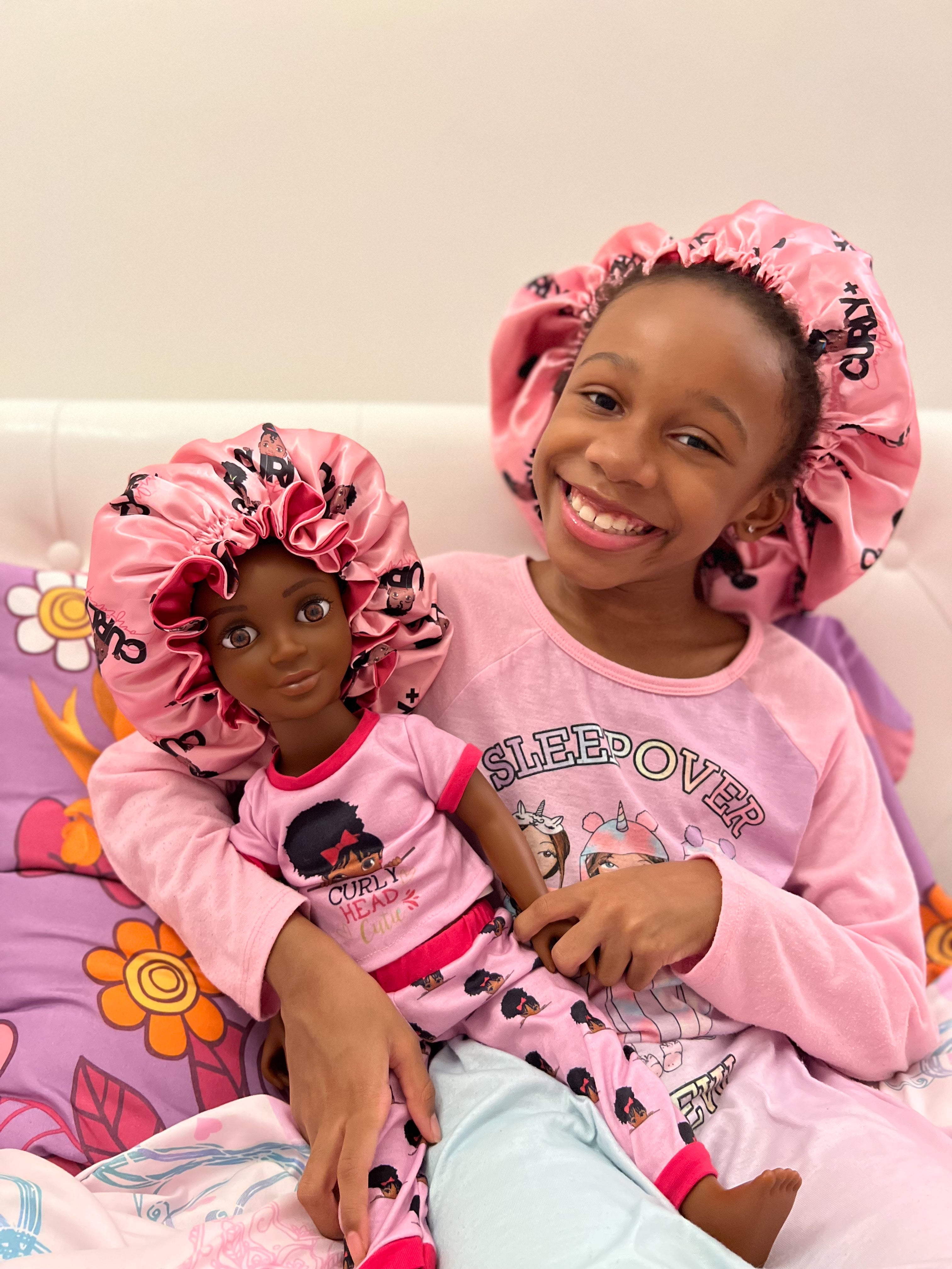 Reversible Satin Bonnets | Mini & Me (matching Girl & Doll Bonnets)