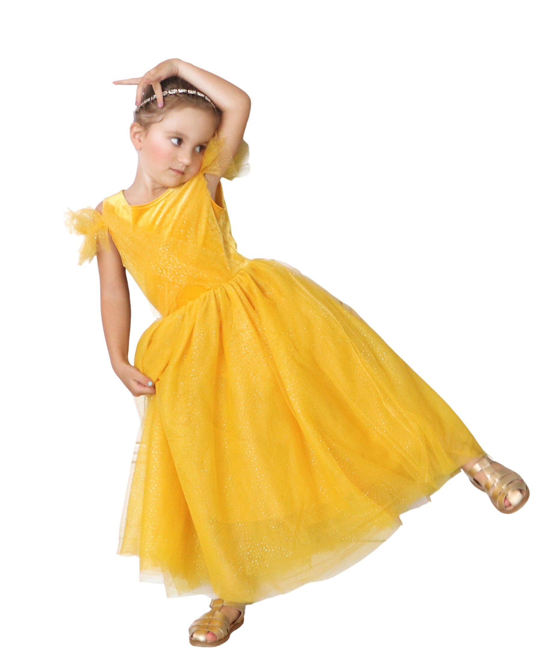 The Princess Beauty Yellow Costume Dress