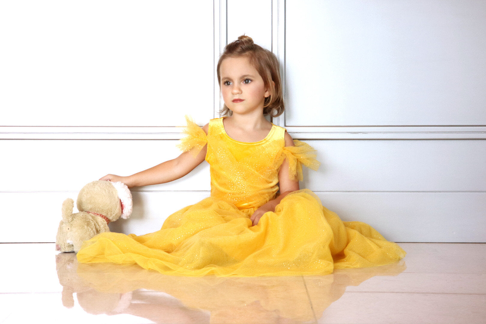 The Princess Beauty Yellow Costume Dress