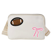 Football Bow Belt Bag
