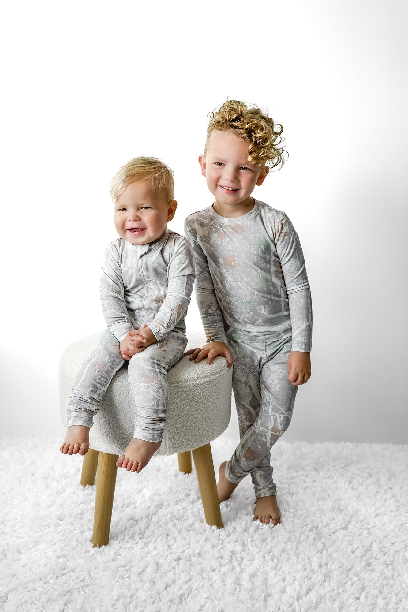 Snow Camo Bamboo Two-piece Set