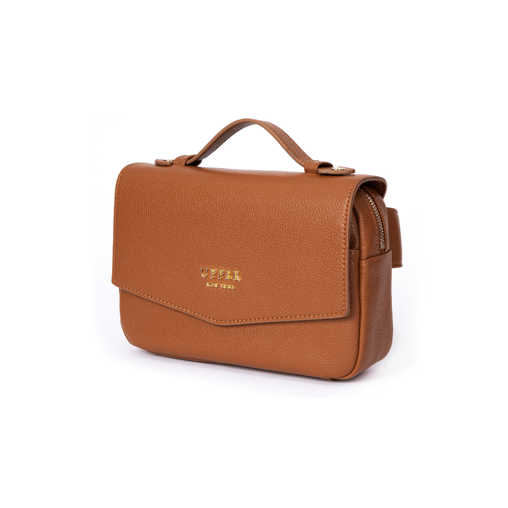 Leather Fanny Bag Travel Bag - On-the-go Travel Pack (beige)