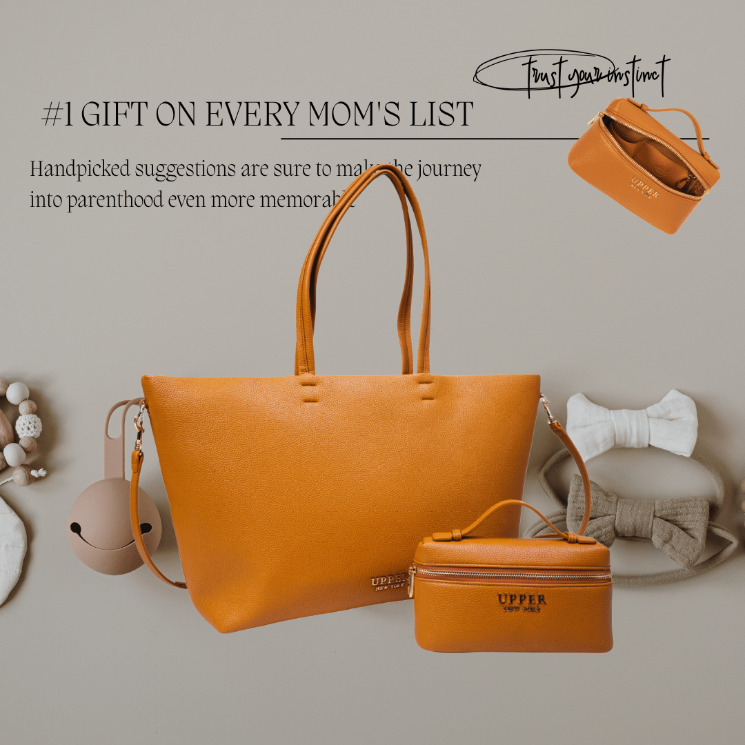 Leather Tote Bag Crossbag - Signature Bundle Exclusive Tote & Crossbody Set ( Brown )