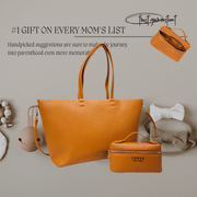 Leather Tote Bag Crossbag - Signature Bundle Exclusive Tote & Crossbody Set ( Brown )
