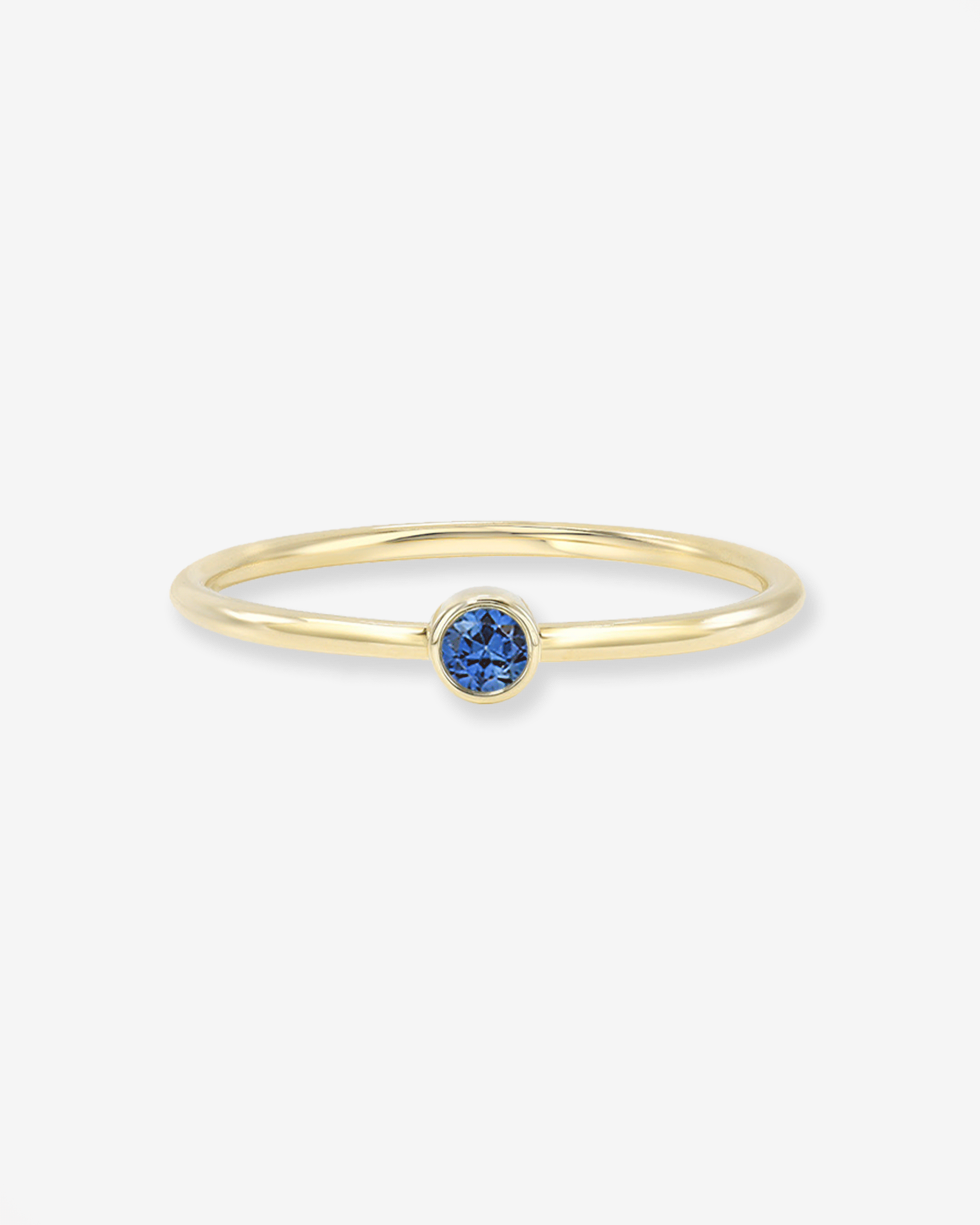 Bezel Birthstone Ring