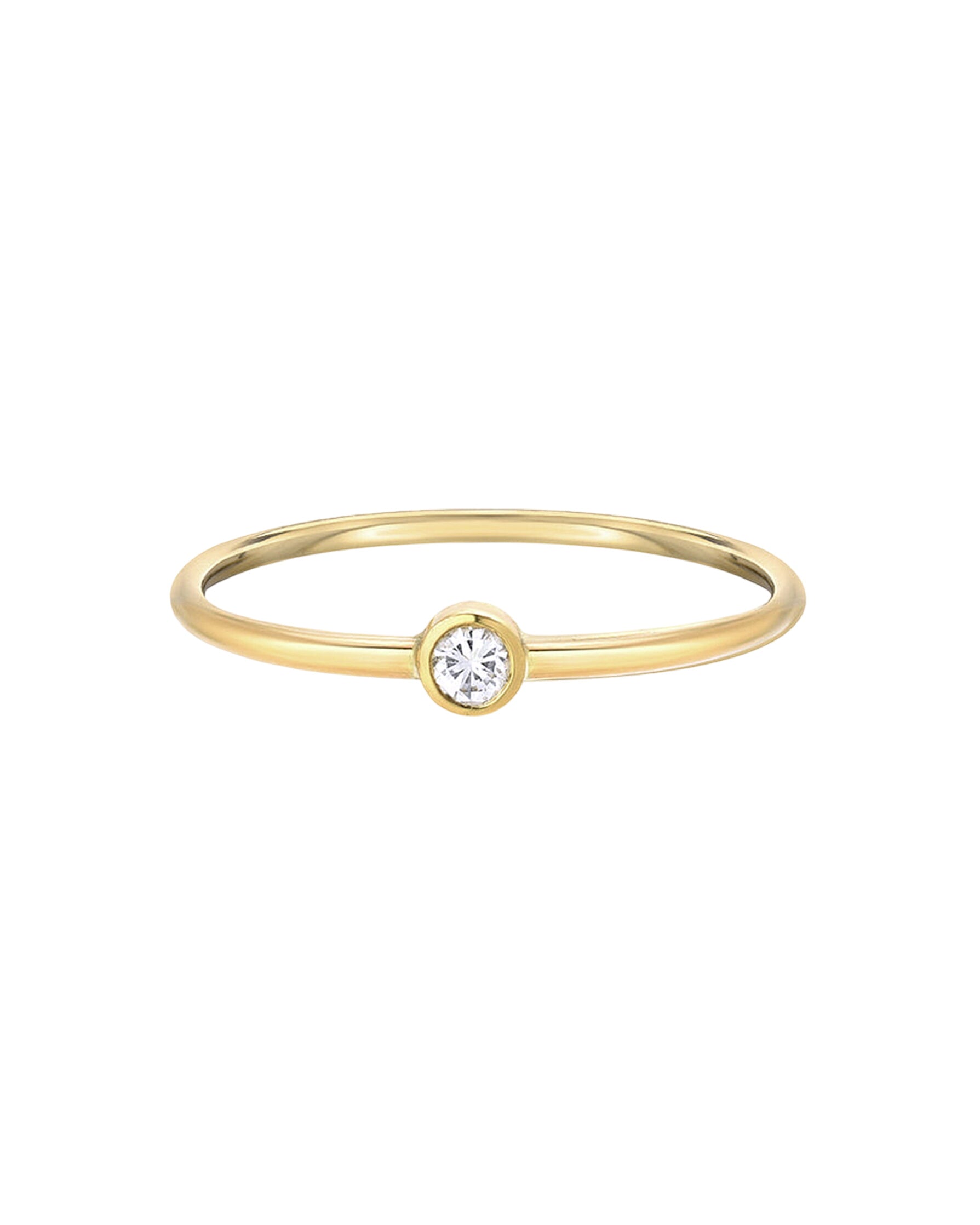 Bezel Diamond Ring