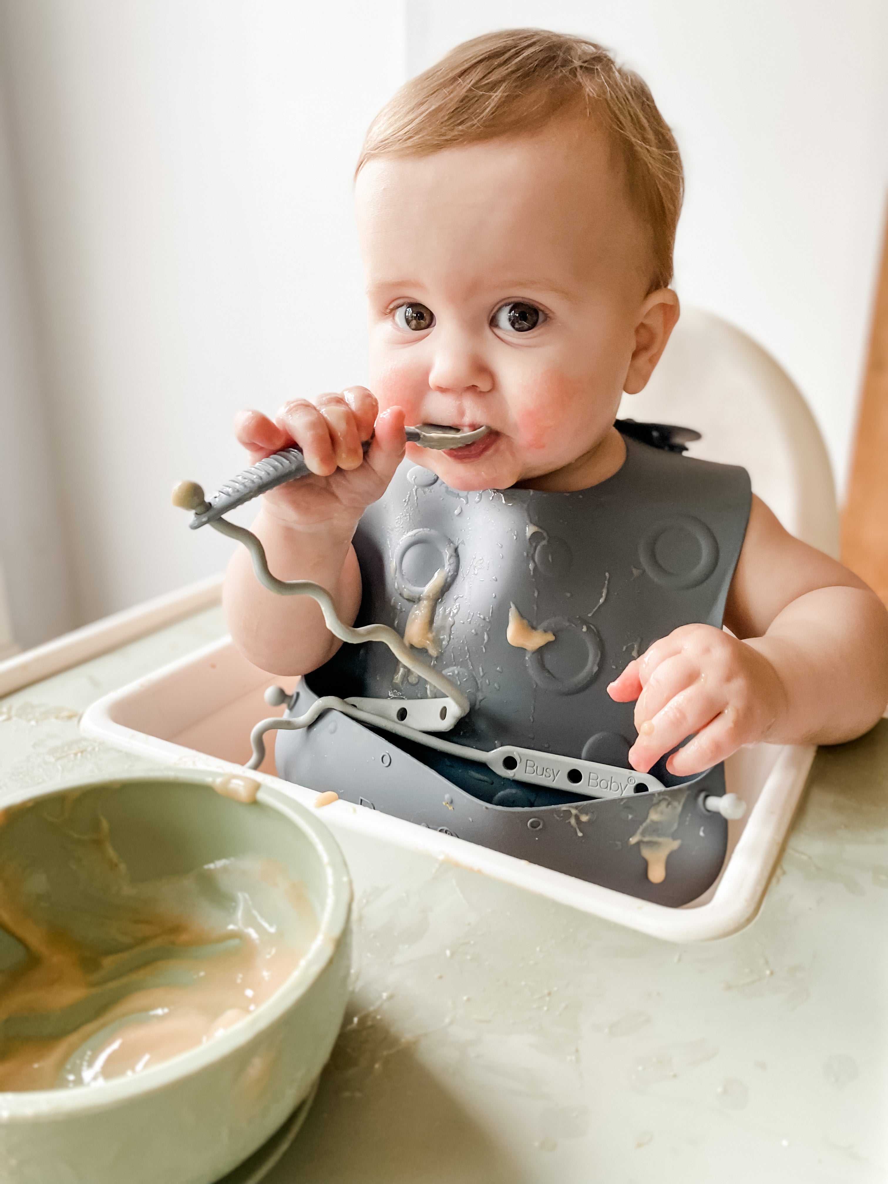 Stop-drop Travel Bib+ Utensils