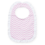 Ruffled Girls' Bib Pretty Pink Bows